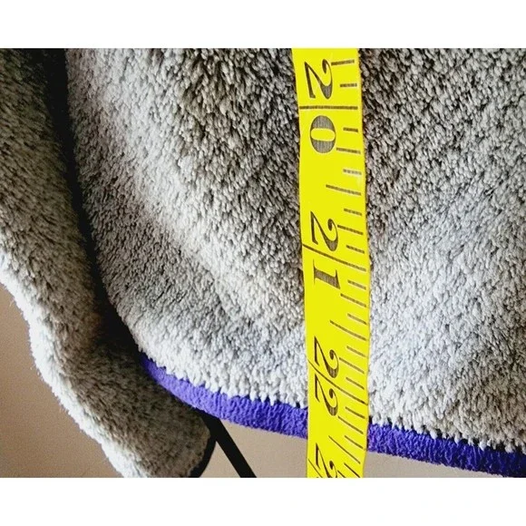 Patagonia Synchilla Pullover Snap T Fleece Jacket Mens Size M Gray Purple a - Picture 6 of 7